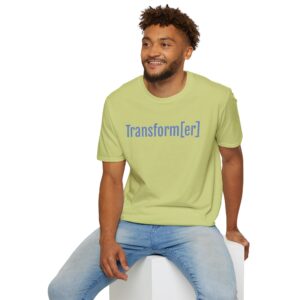 Transform[er] Unisex Softstyle T-Shirt - Inspirational Graphic Tee for Mindfulness and Self-Discovery