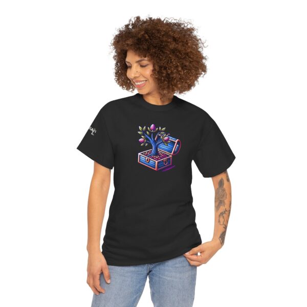 Vibrant Treasure Tree Tee, Unisex Cotton T-Shirt for Nature Lovers, Eco-Friendly Gift, Adventure Apparel, Unique Graphic Shirt - Image 14