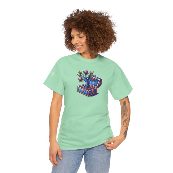 Vibrant Treasure Tree Tee, Unisex Cotton T-Shirt for Nature Lovers, Eco-Friendly Gift, Adventure Apparel, Unique Graphic Shirt - Image 25