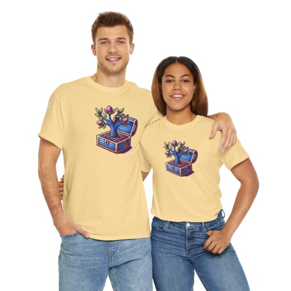 Vibrant Treasure Tree Tee, Unisex Cotton T-Shirt for Nature Lovers, Eco-Friendly Gift, Adventure Apparel, Unique Graphic Shirt - Image 22