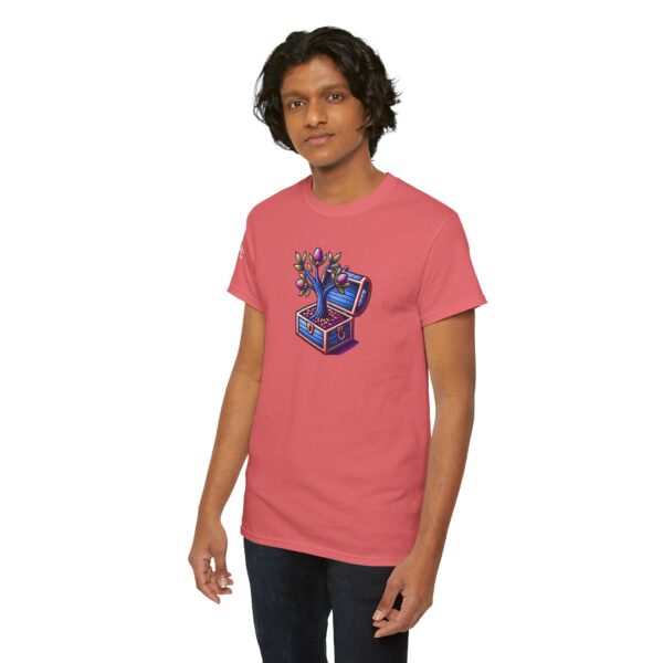 Vibrant Treasure Tree Tee, Unisex Cotton T-Shirt for Nature Lovers, Eco-Friendly Gift, Adventure Apparel, Unique Graphic Shirt - Image 10