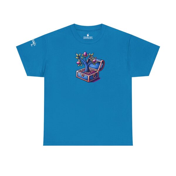 Vibrant Treasure Tree Tee, Unisex Cotton T-Shirt for Nature Lovers, Eco-Friendly Gift, Adventure Apparel, Unique Graphic Shirt - Image 2