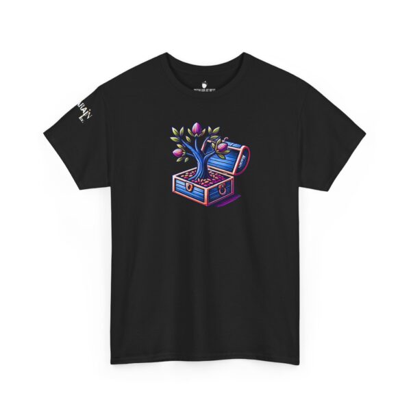 Vibrant Treasure Tree Tee, Unisex Cotton T-Shirt for Nature Lovers, Eco-Friendly Gift, Adventure Apparel, Unique Graphic Shirt - Image 13