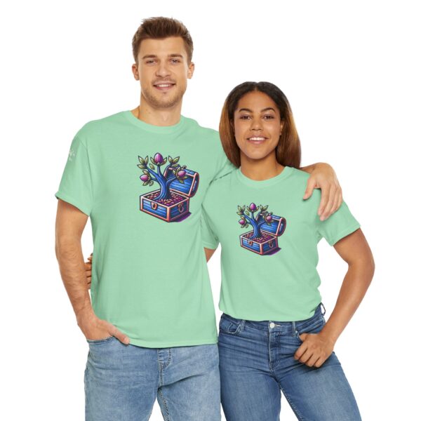 Vibrant Treasure Tree Tee, Unisex Cotton T-Shirt for Nature Lovers, Eco-Friendly Gift, Adventure Apparel, Unique Graphic Shirt - Image 26