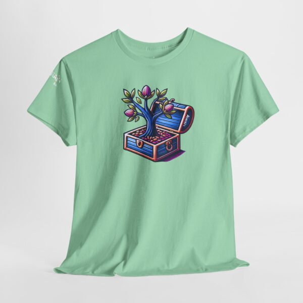 Vibrant Treasure Tree Tee, Unisex Cotton T-Shirt for Nature Lovers, Eco-Friendly Gift, Adventure Apparel, Unique Graphic Shirt - Image 24