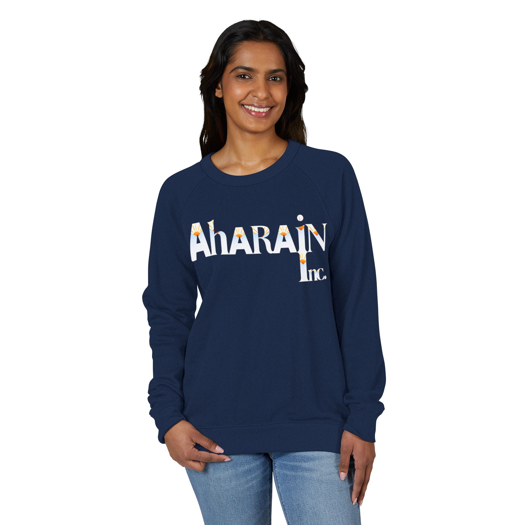 Unisex French Terry Raglan Crewneck - Image 11