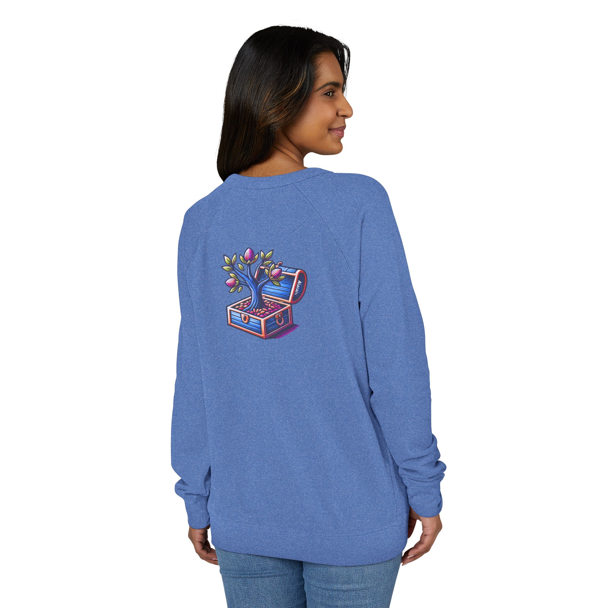 Unisex French Terry Raglan Crewneck - Image 8