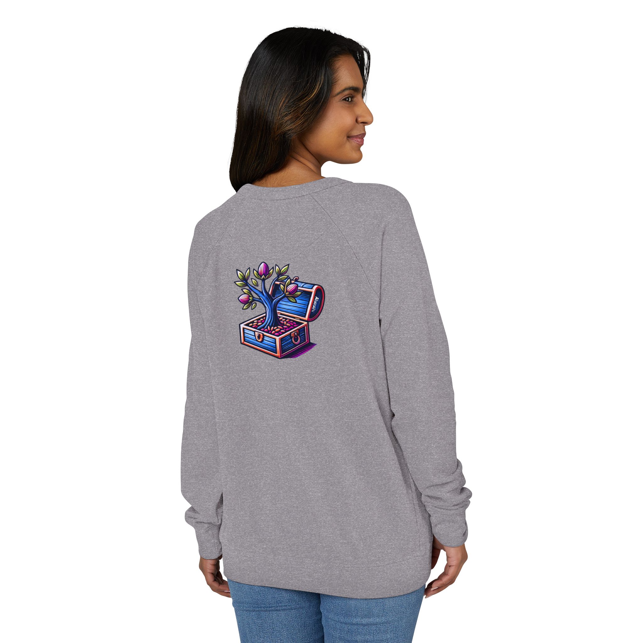 Unisex French Terry Raglan Crewneck - Image 20