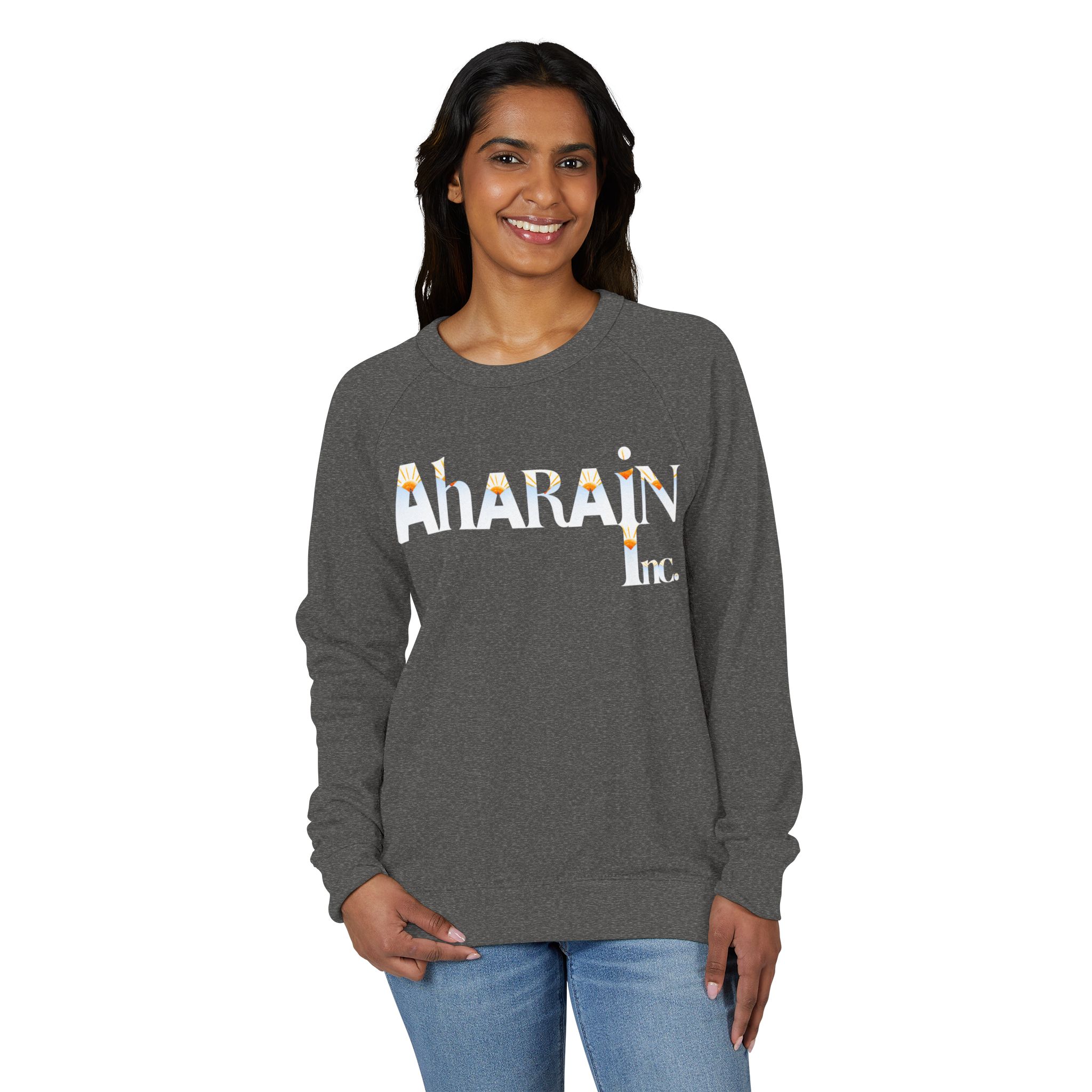 Unisex French Terry Raglan Crewneck - Image 3