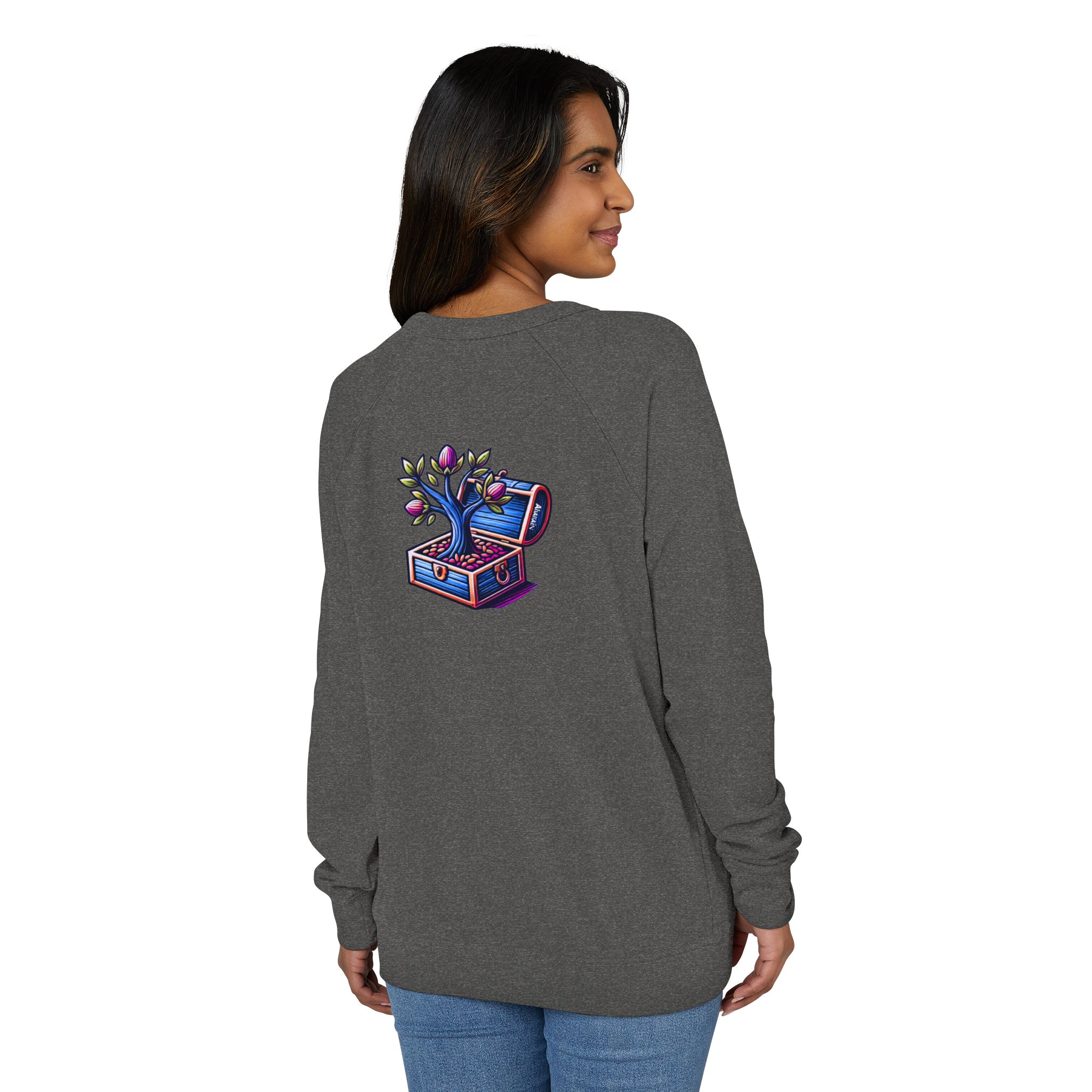 Unisex French Terry Raglan Crewneck - Image 4