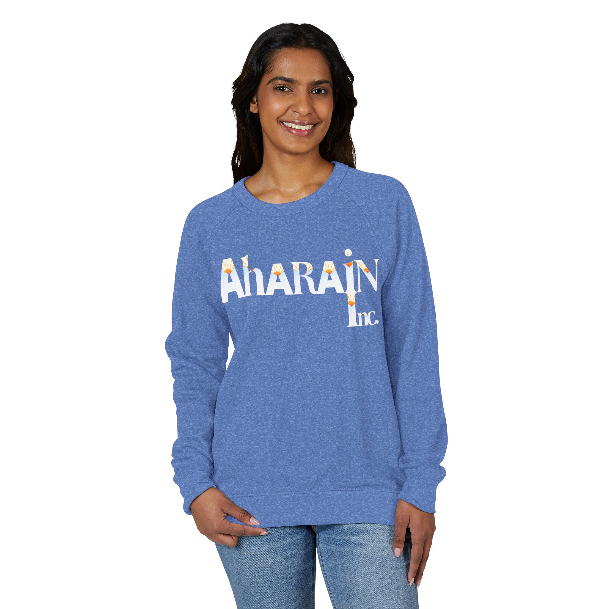 Unisex French Terry Raglan Crewneck - Image 7