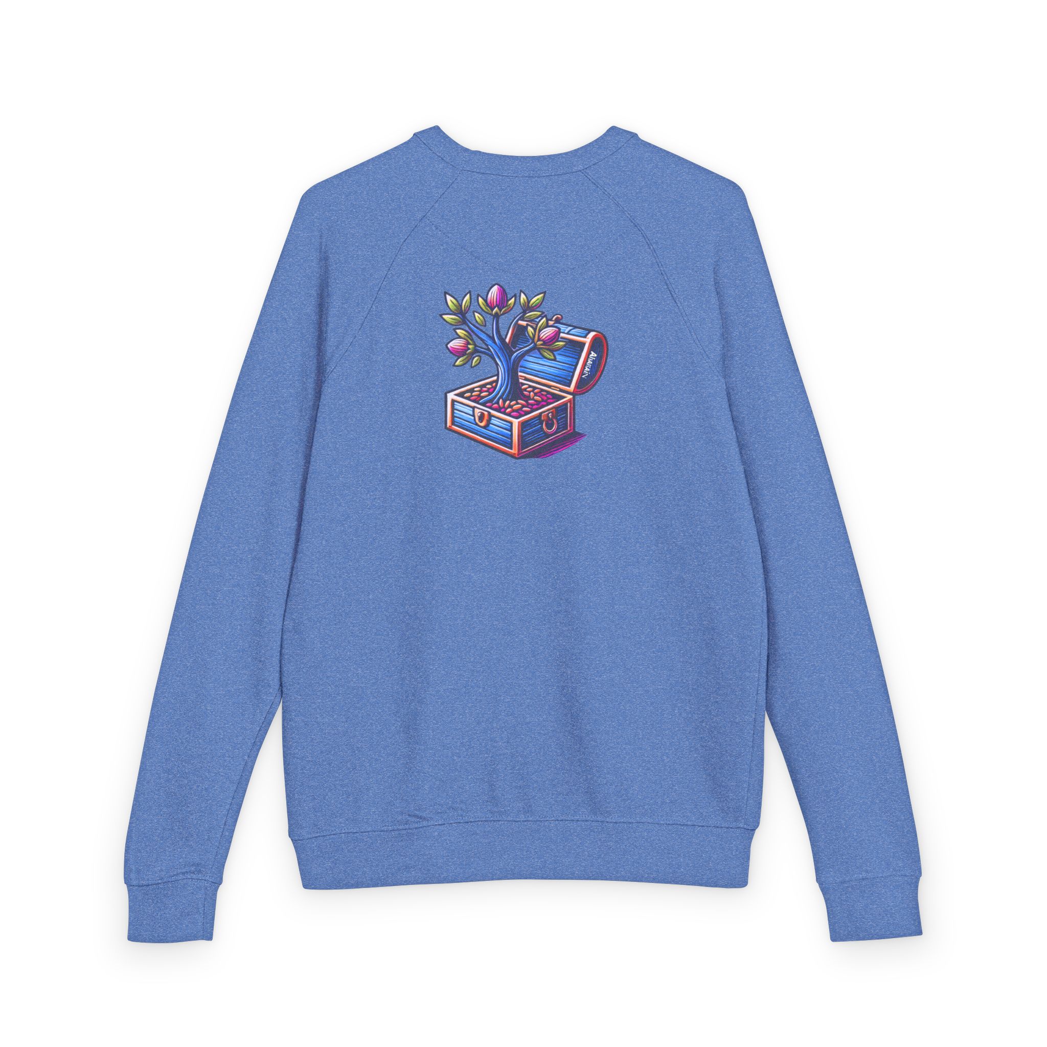 Unisex French Terry Raglan Crewneck - Image 6