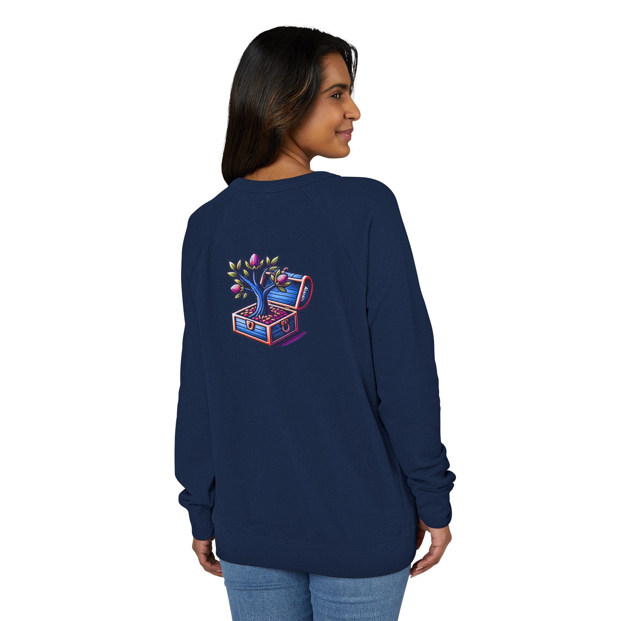Unisex French Terry Raglan Crewneck - Image 12