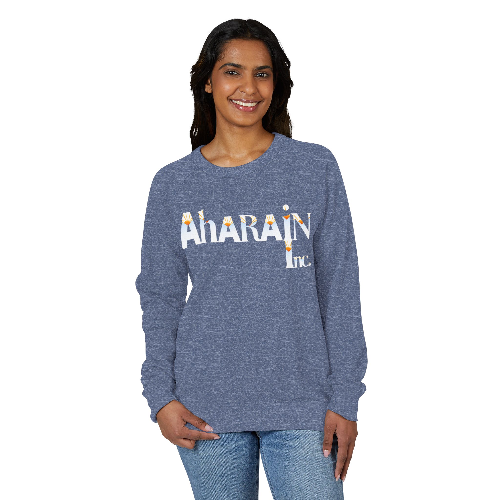 Unisex French Terry Raglan Crewneck - Image 15