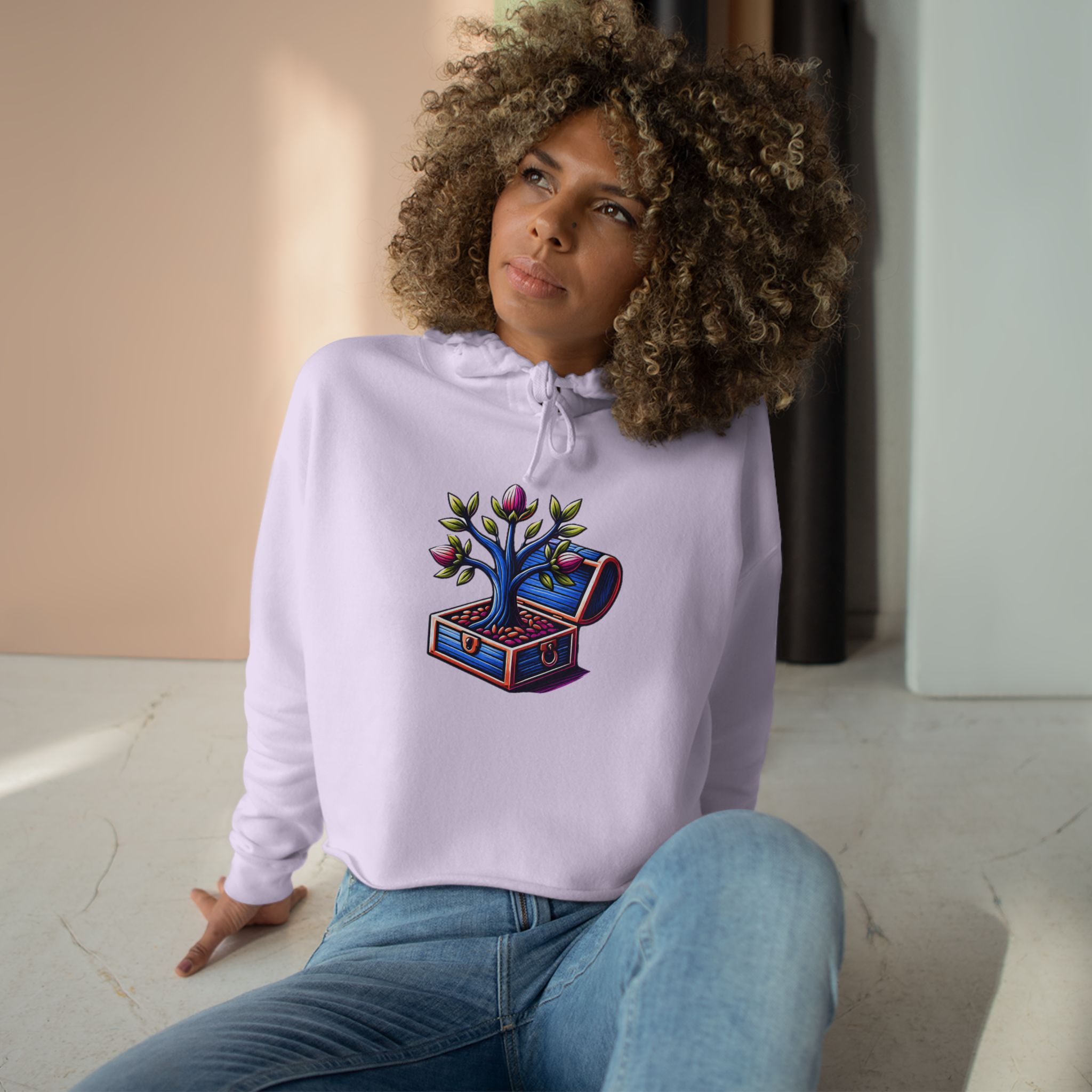 Crop Aharain Logo Hoodie